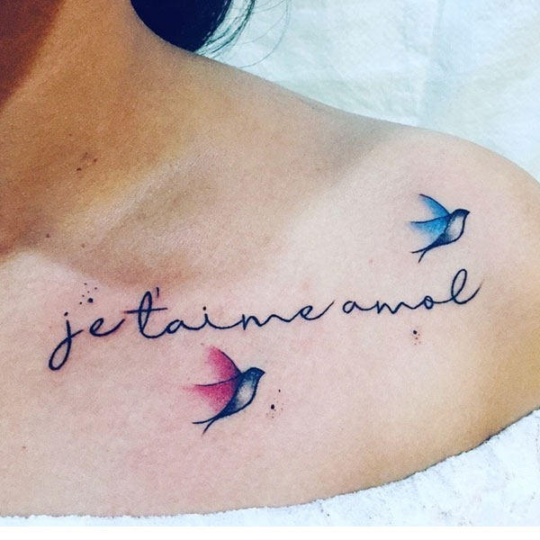 31 - Small Birds tattoo with quotes