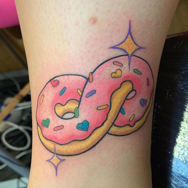 Donut infinity style tattoo