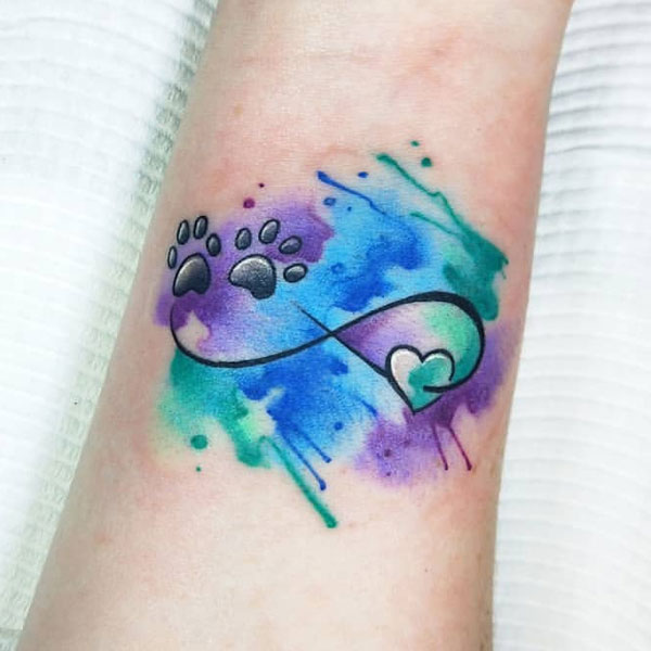 Infinity tattoo for animal lover
