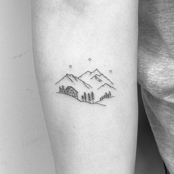  Tiny nature tattoo on hand for nature lover 