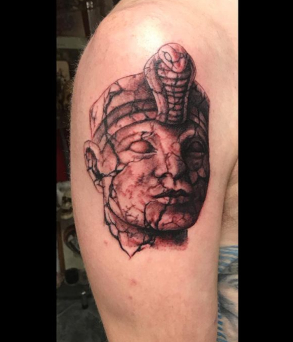 Magnificant Egyptian Pharaoh tattoo design